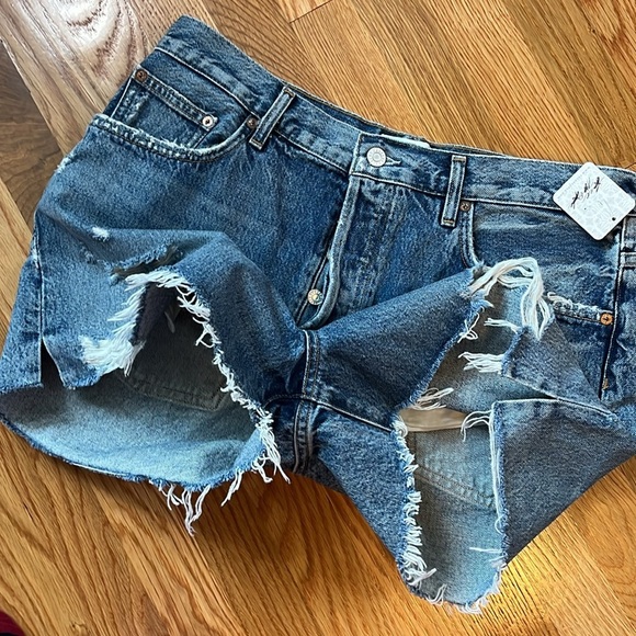 AGolde Dee High Rise Denim Shorts Size 32 NWT - Picture 13 of 14